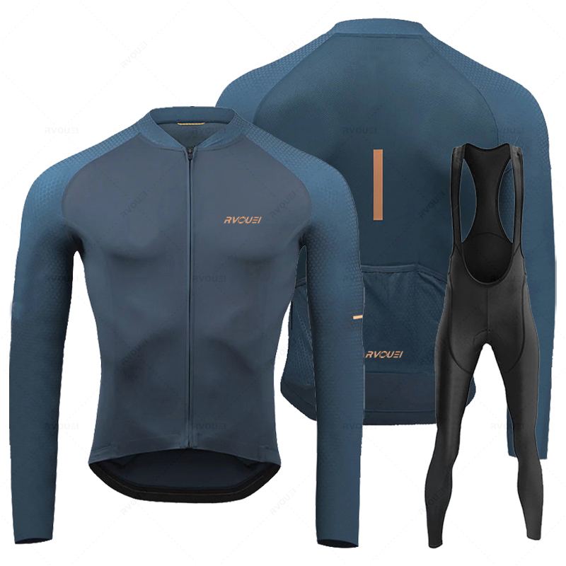 Rvouei 통기성 긴 소매 사이클링 저지 세트, 턱받 - Cycling Bib Shorts 리뷰 및 가격
