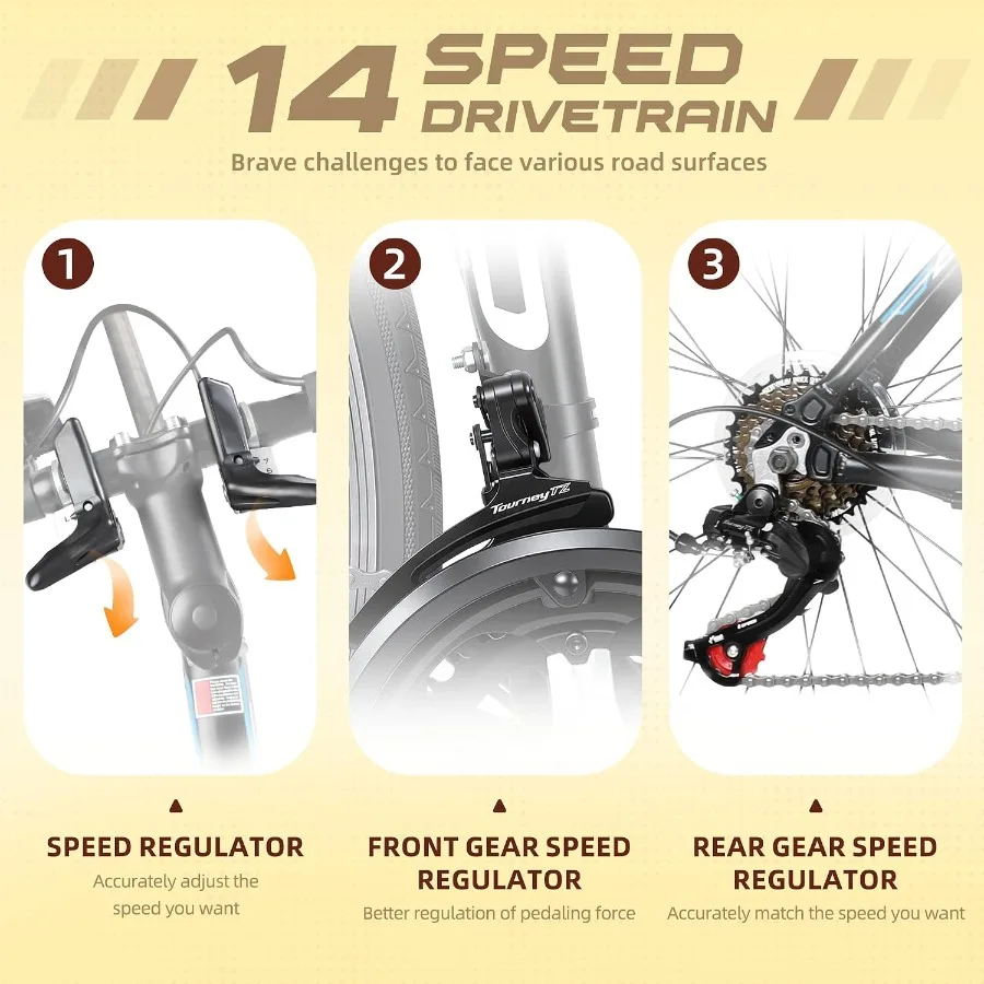 700C 휠, 21/14단 변속, 경량 알루미늄 합금  - Carbon Bike Frame 리뷰 및 가격